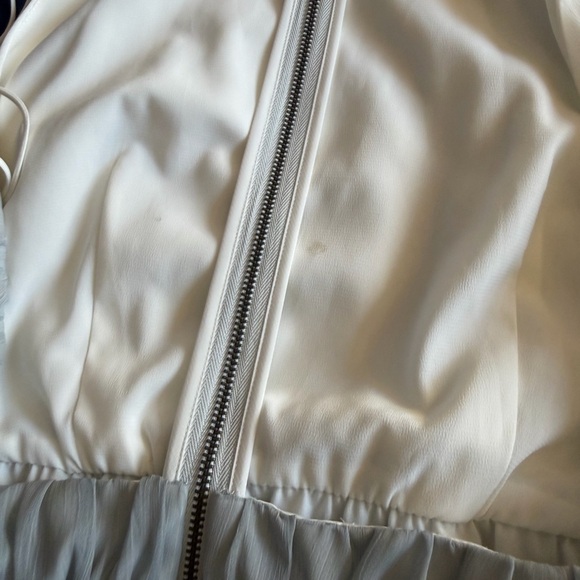 Alice + Olivia Ombre Halter Maxi Dress in Light Blue to Charcoal - Picture 11 of 14